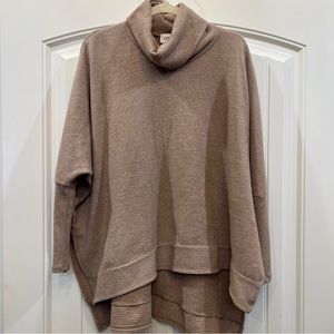 Camel Turtleneck Tunic Top